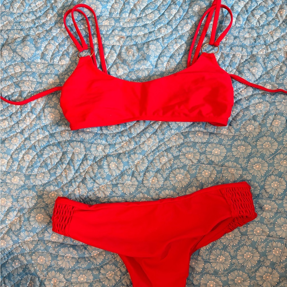 Cheeky red bikini